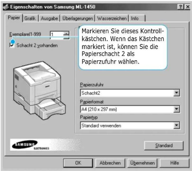 SAMSUNG ML-1451N - Papierschacht 2 - 4