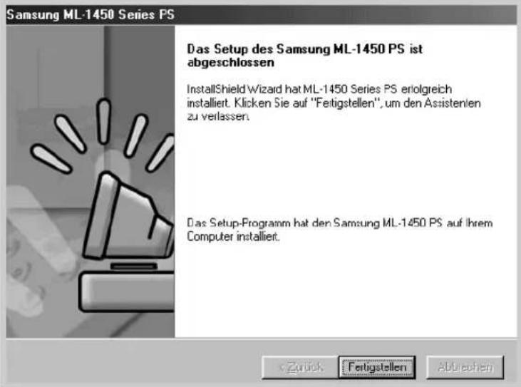 SAMSUNG ML-1451N - Installieren des PS-Treibers in Windows 2000/XP - 4
