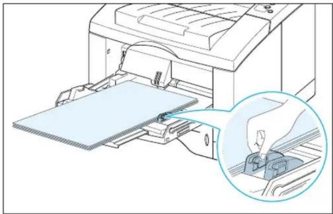 SAMSUNG ML-1451N - Einlegen von Papier in den Mehrzweckschacht: - 6