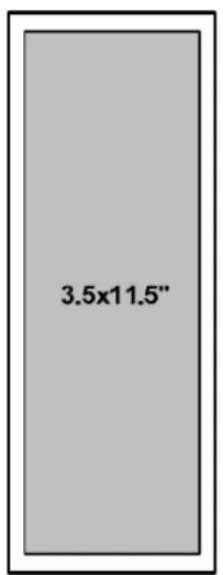 3.5x11.5"