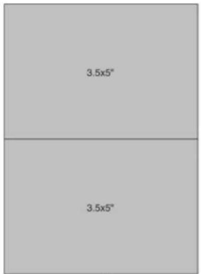 3.5x5" 3.5x5"