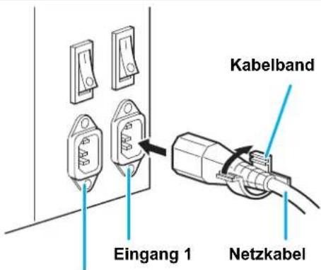Kabelband Eingang 1 Netzkabel