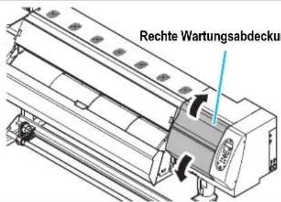 Rechte Wartungsabdeckung