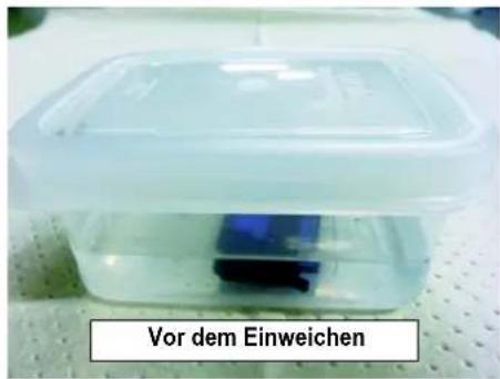 Vor dem Einweichen