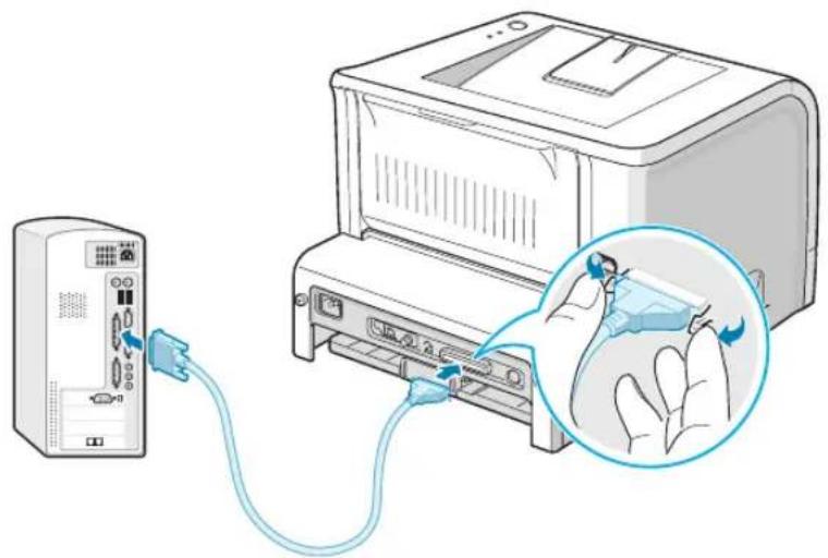 RICOH Aficio BP20N - Verwenden eines Parallelkabels - 2