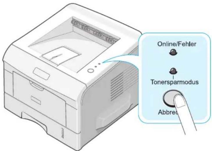 Online/Fehler Tonersparmodus Abbreci