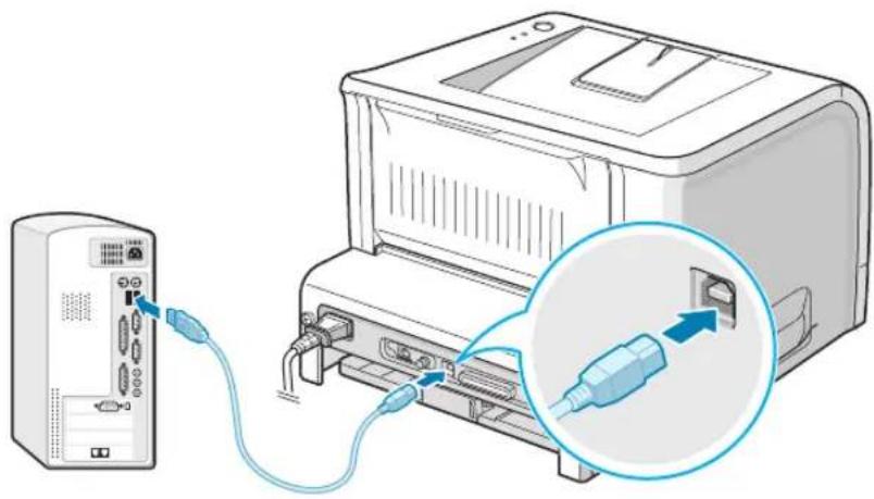 RICOH Aficio BP20N - Verwenden eines USB-Kabels - 2