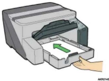 RICOH Aficio GX3000 - Im Papiermagazin (Magazin 1) gestautes Papier entfernen - 2