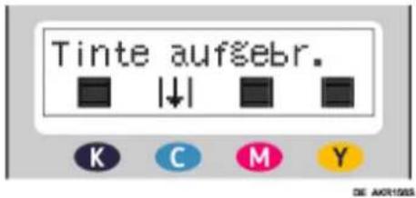 Tinte aufsebr. K C M Y DE AKR1988