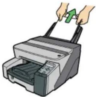 RICOH Aficio GX3000 - Im Bypass (optional) gestautes Papier entfernen - 4
