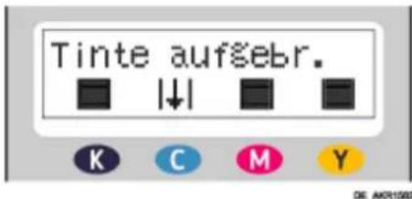 Tinte aufsebr. K C M Y DE AKR1568