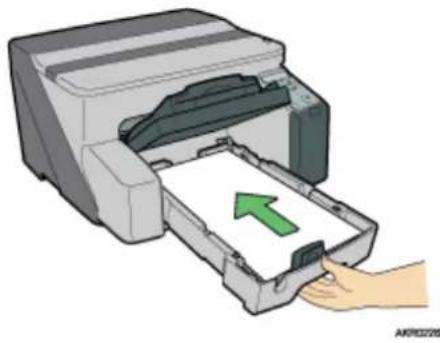 RICOH Aficio GX3000 - Papier mit größerem Format als A4/Letter (Magazin 1) einlegen - 9