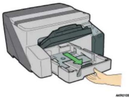 RICOH Aficio GX3000 - Papier mit größerem Format als A4/Letter (Magazin 1) einlegen - 2