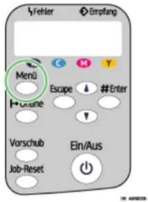 Fehler Empfang Menü Escape #Enter Uniahe Vorschub Ein/Aus Job-Reset