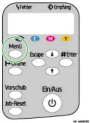 Fehler Empfang Menu Escape #Enter Vorschub Ein/Aus Job-Reset