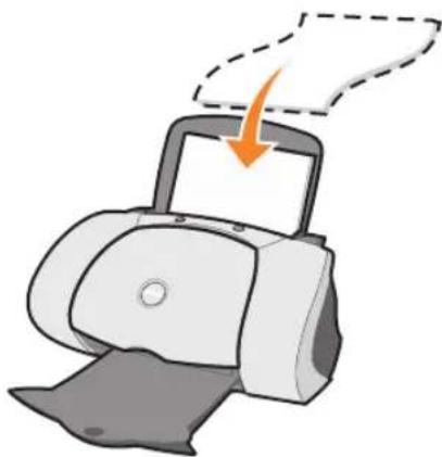 DELL J740 - Einlegen des Papiers - 1