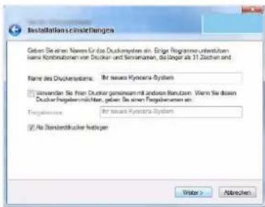 Triumph-Adler LP 4130 - Installation der Software unter Windows - 7