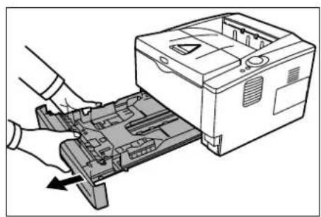 Triumph-Adler LP 4130 - Papier in die Kassette einlegen - 1