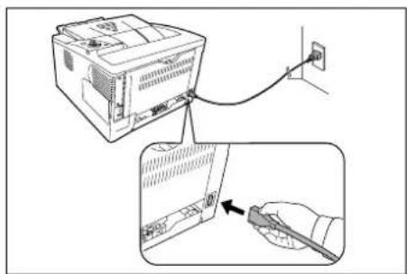 Triumph-Adler LP 4230 - Netzkabel anschließen - 2