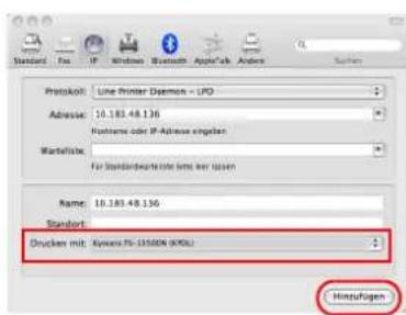 Triumph-Adler LP 4230 - Installation auf einem Mac Betriebssystem - 5