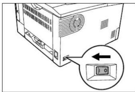 Triumph-Adler LP 4128 - Netzkabel anschließen - 2