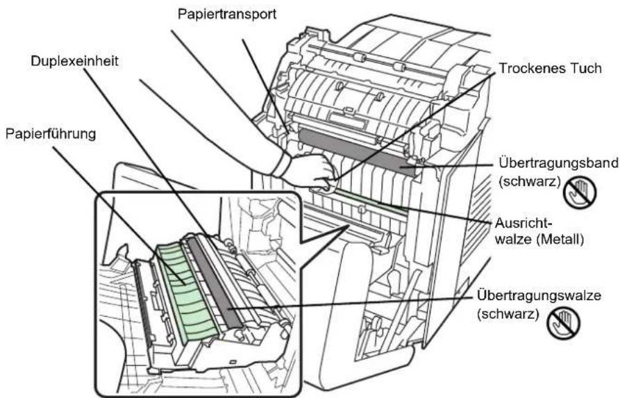 Triumph-Adler CLP 4621 - Reinigung des Papiertransportes - 4