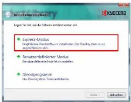 Triumph-Adler CLP 4621 - Installieren der Software unter Windows - 6