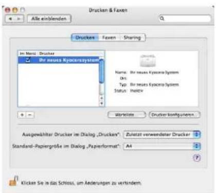 Triumph-Adler CLP 4621 - Installation auf einem Macintosh Computer - 8