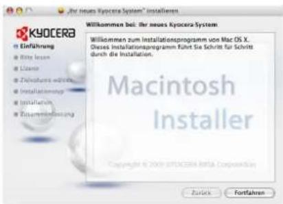 Triumph-Adler CLP 4621 - Installation auf einem Macintosh Computer - 1