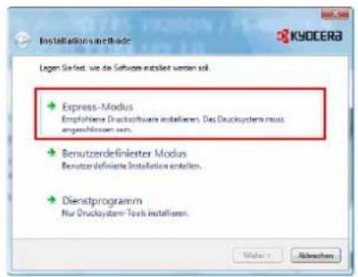Triumph-Adler CLP 4550 - Installieren der Software unter Windows - 5