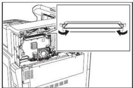 Triumph-Adler CLP 4550 - Speichermodule installieren - 4