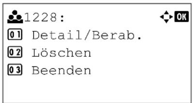 Triumph-Adler CLP 4550 - Konto- Liste bearbeiten - 3