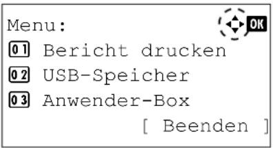 Triumph-Adler CLP 4550 - Menüsystem aufrufen - 2