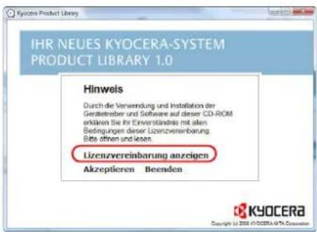Triumph-Adler CLP 4550 - Installieren der Software unter Windows - 3