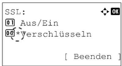 Triumph-Adler CLP 4550 - Verschlüsselungs Einstellungen - 1
