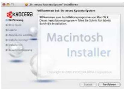 Triumph-Adler CLP 4550 - Installation auf einem Macintosh-Computer - 4