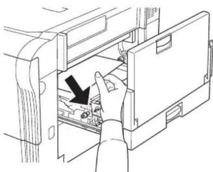 Triumph-Adler CLP 4526 - Papierstau - Rechte Abdeckung - 2