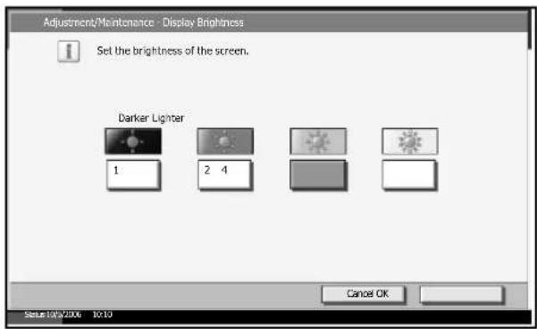 Triumph-Adler DC 2230 - Display Brightness - 1
