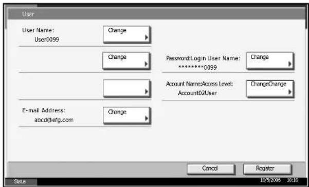 Triumph-Adler DC 2230 - Adding a User - 1
