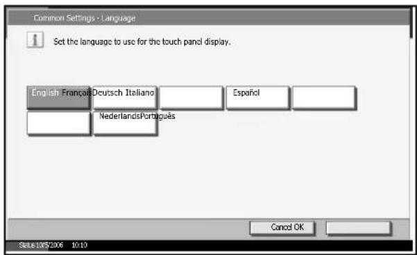 Triumph-Adler DC 2230 - Switching the Language for Display [Language] - 1