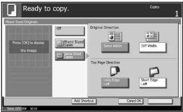 Triumph-Adler DC 2230 - Selecting How to Copy Originals - 1