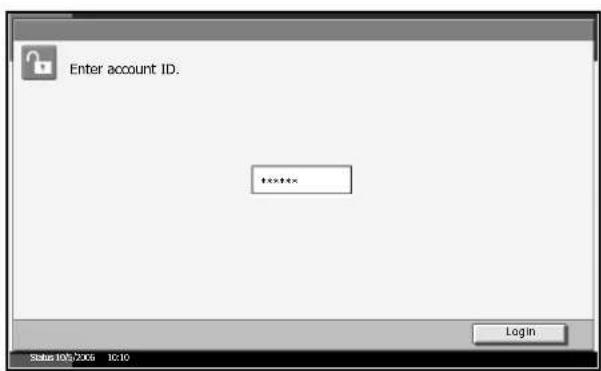 Triumph-Adler DC 2230 - Login - 1