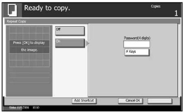 Triumph-Adler DC 2230 - Selecting Repeat Copy - 1