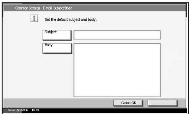 Triumph-Adler DC 2230 - E-mail Subject/Body - 1