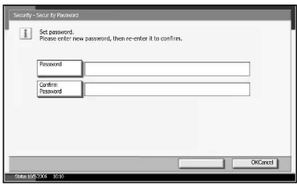 Triumph-Adler DC 2230 - Changing Security Password - 1