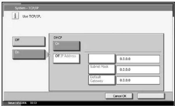 Triumph-Adler DC 2230 - TCP/IP Setup (Equipped with DHCP Server) - 1