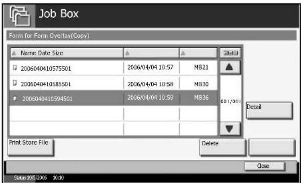 Triumph-Adler DC 2230 - Deleting a Form Stored - 1
