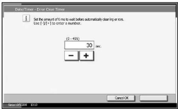Triumph-Adler DC 2230 - Error Clear Timer - 1