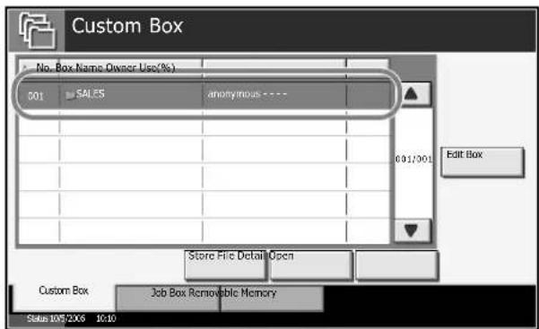 Triumph-Adler DC 2230 - Printing a Document Stored in the Custom Box - 1