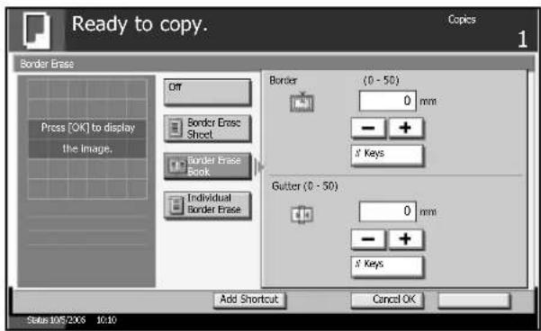 Triumph-Adler DC 2230 - Individual Border Erase - 2